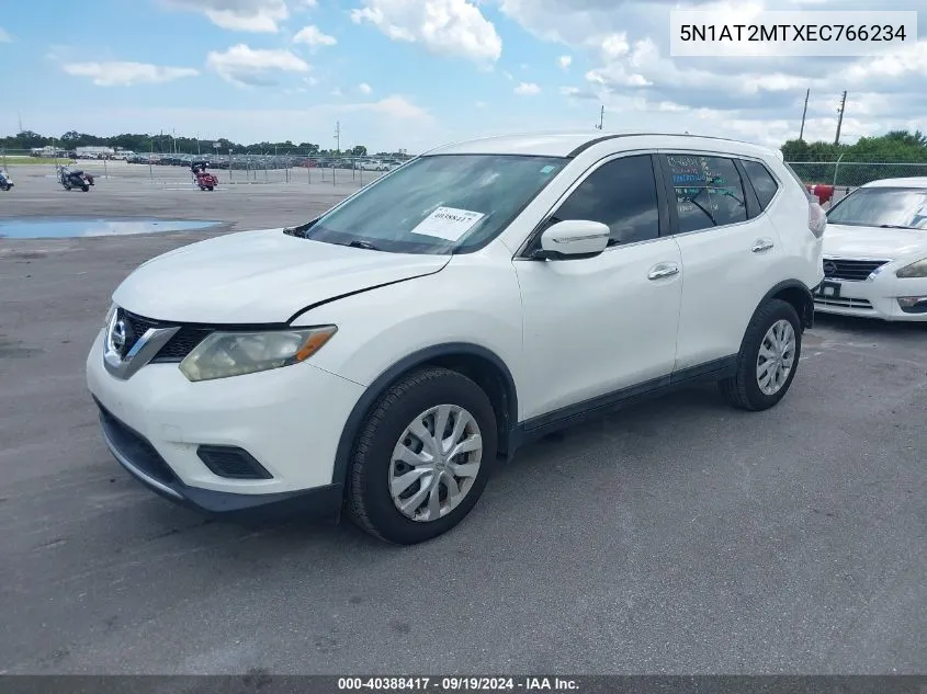 5N1AT2MTXEC766234 2014 Nissan Rogue S