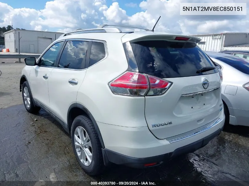 5N1AT2MV8EC850151 2014 Nissan Rogue Sv