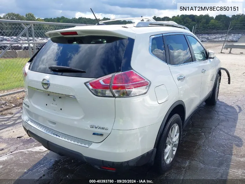 5N1AT2MV8EC850151 2014 Nissan Rogue Sv