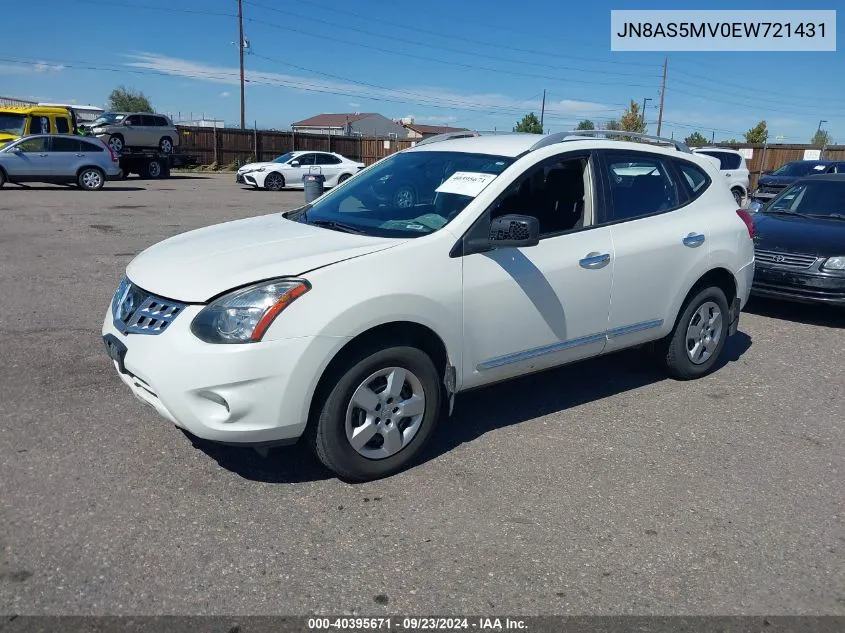 JN8AS5MV0EW721431 2014 Nissan Rogue Select S