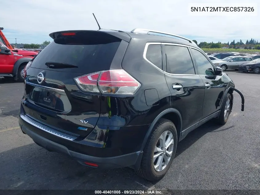 5N1AT2MTXEC857326 2014 Nissan Rogue Sv