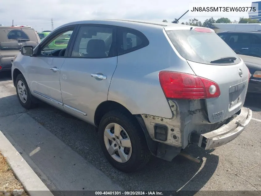 2014 Nissan Rogue Select S VIN: JN8AS5MT3EW603775 Lot: 40401301