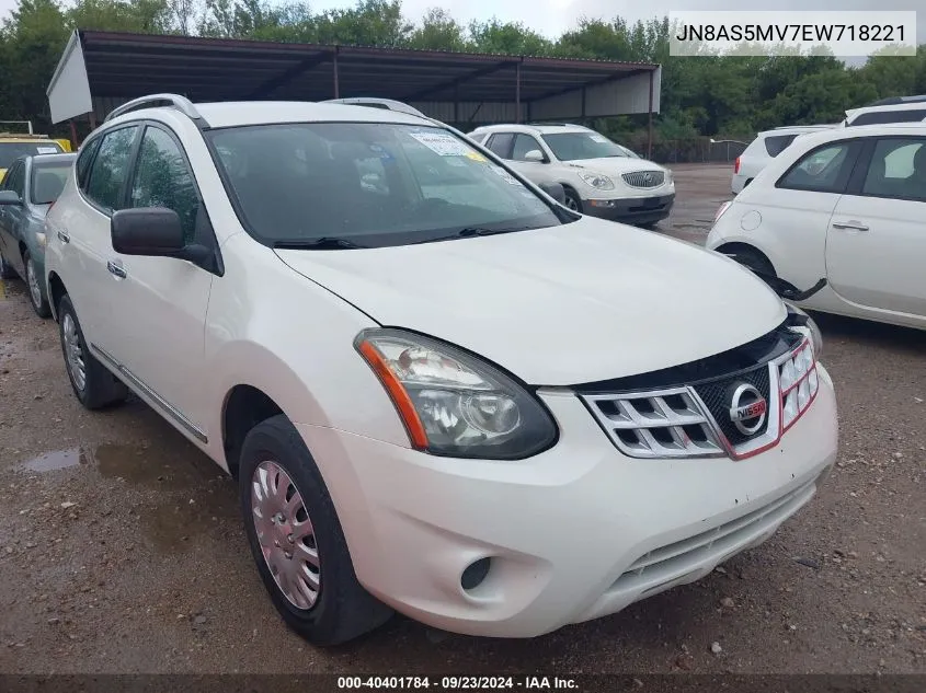 2014 Nissan Rogue Select S VIN: JN8AS5MV7EW718221 Lot: 40401784