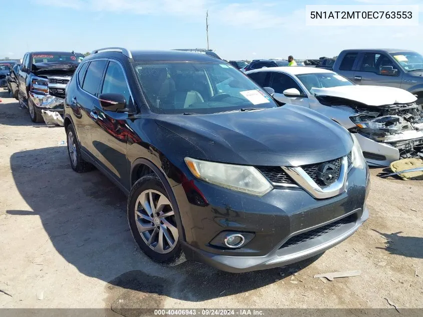 2014 Nissan Rogue S/Sl/Sv VIN: 5N1AT2MT0EC763553 Lot: 40406943