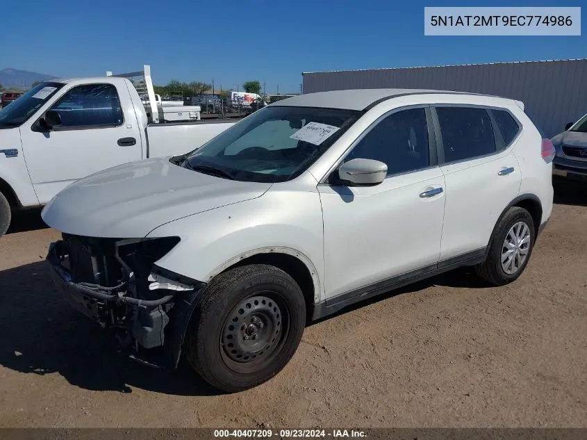 2014 Nissan Rogue S VIN: 5N1AT2MT9EC774986 Lot: 40407209