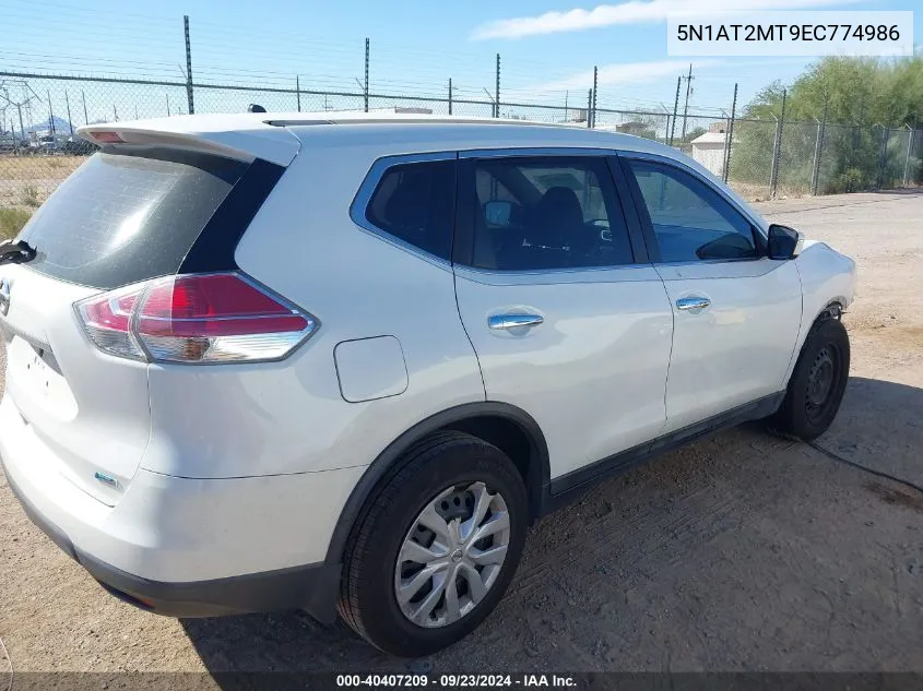 2014 Nissan Rogue S VIN: 5N1AT2MT9EC774986 Lot: 40407209