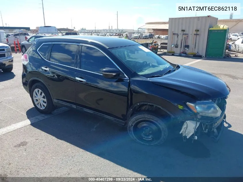 2014 Nissan Rogue S VIN: 5N1AT2MT6EC862118 Lot: 40407299