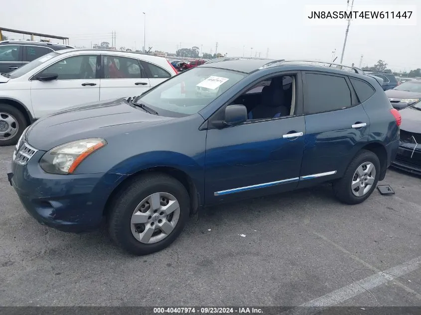 2014 Nissan Rogue Select S VIN: JN8AS5MT4EW611447 Lot: 40407974