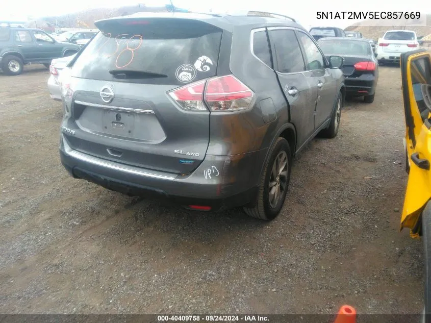 5N1AT2MV5EC857669 2014 Nissan Rogue Sl