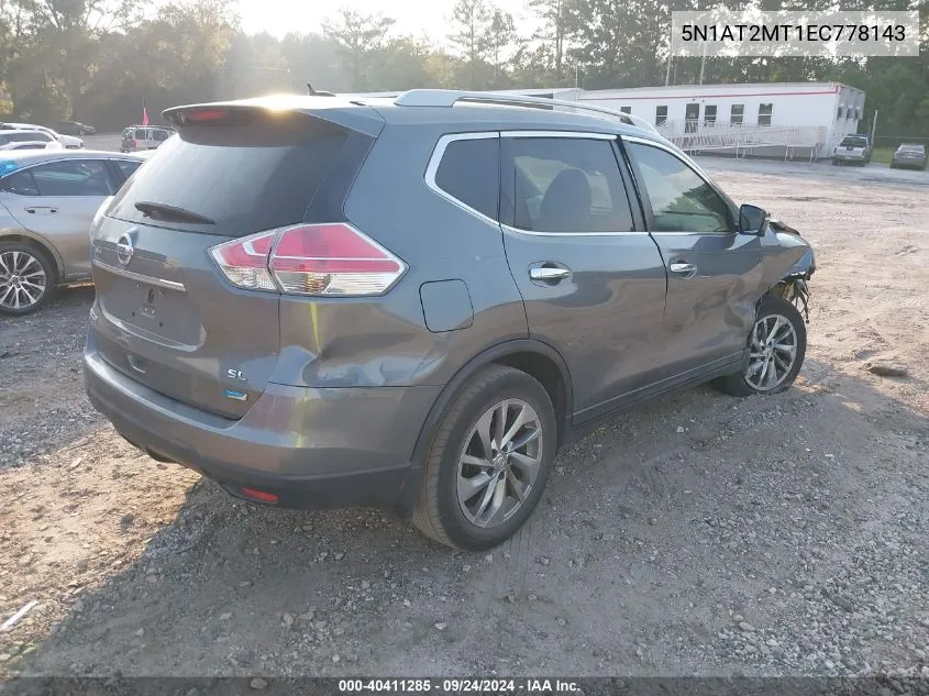 5N1AT2MT1EC778143 2014 Nissan Rogue S/Sl/Sv