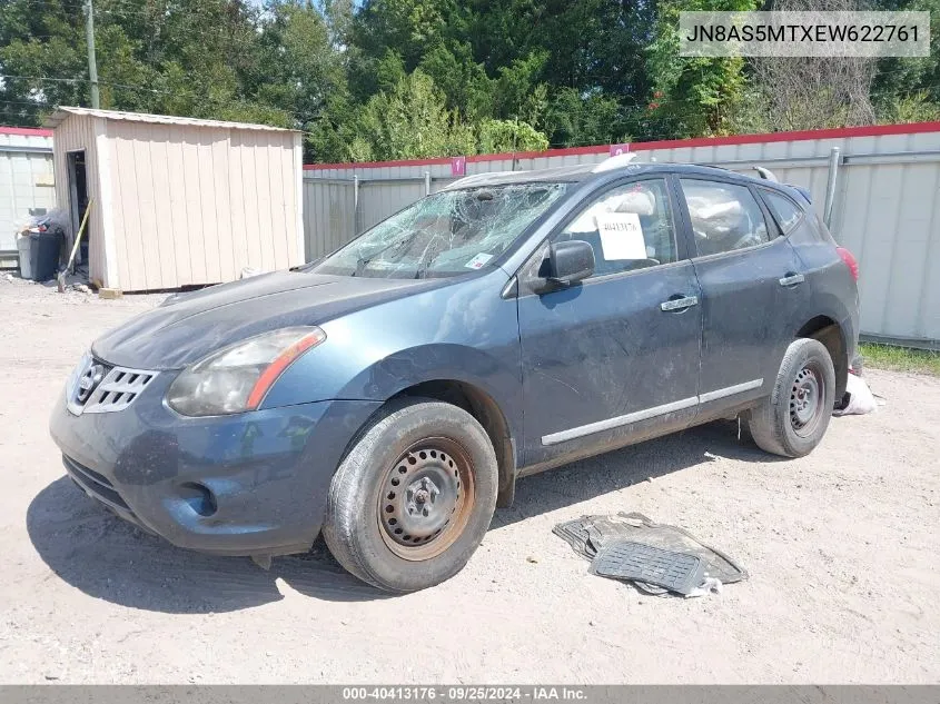 2014 Nissan Rogue Select S VIN: JN8AS5MTXEW622761 Lot: 40413176