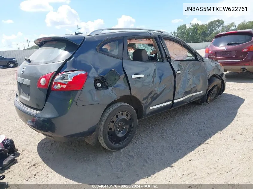 2014 Nissan Rogue Select S VIN: JN8AS5MTXEW622761 Lot: 40413176