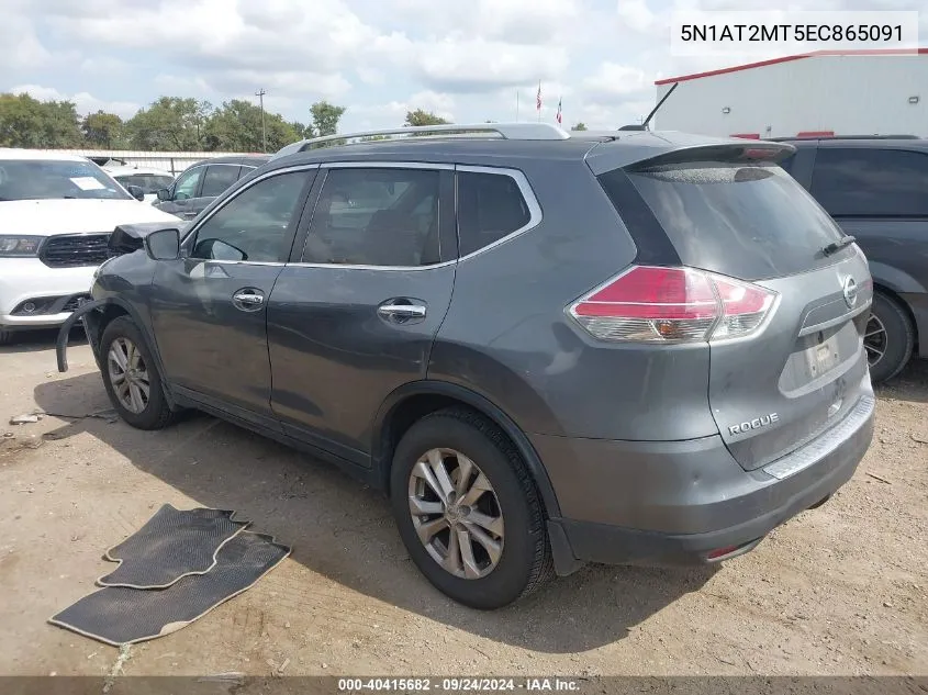 2014 Nissan Rogue S/Sl/Sv VIN: 5N1AT2MT5EC865091 Lot: 40415682