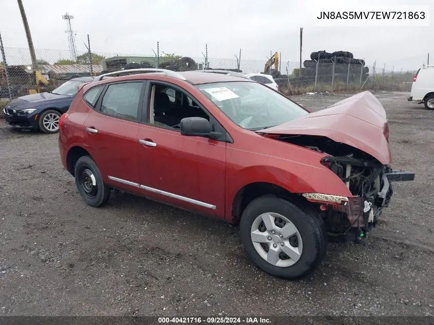 2014 Nissan Rogue Select S VIN: JN8AS5MV7EW721863 Lot: 40421716