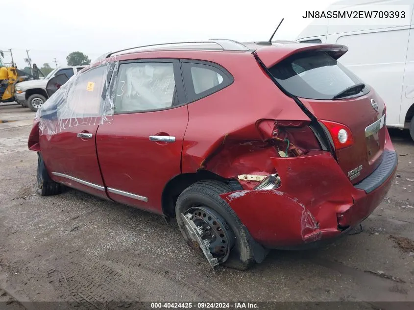 2014 Nissan Rogue Select S VIN: JN8AS5MV2EW709393 Lot: 40424425