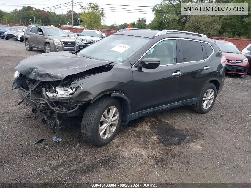 2014 Nissan Rogue Sv VIN: 5N1AT2MT0EC777386 Lot: 40433984