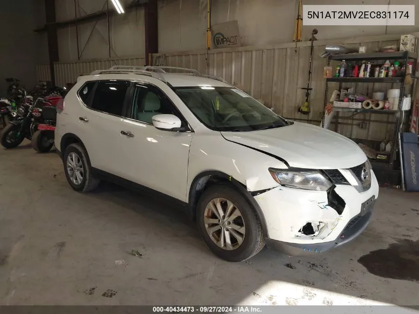 5N1AT2MV2EC831174 2014 Nissan Rogue Sv