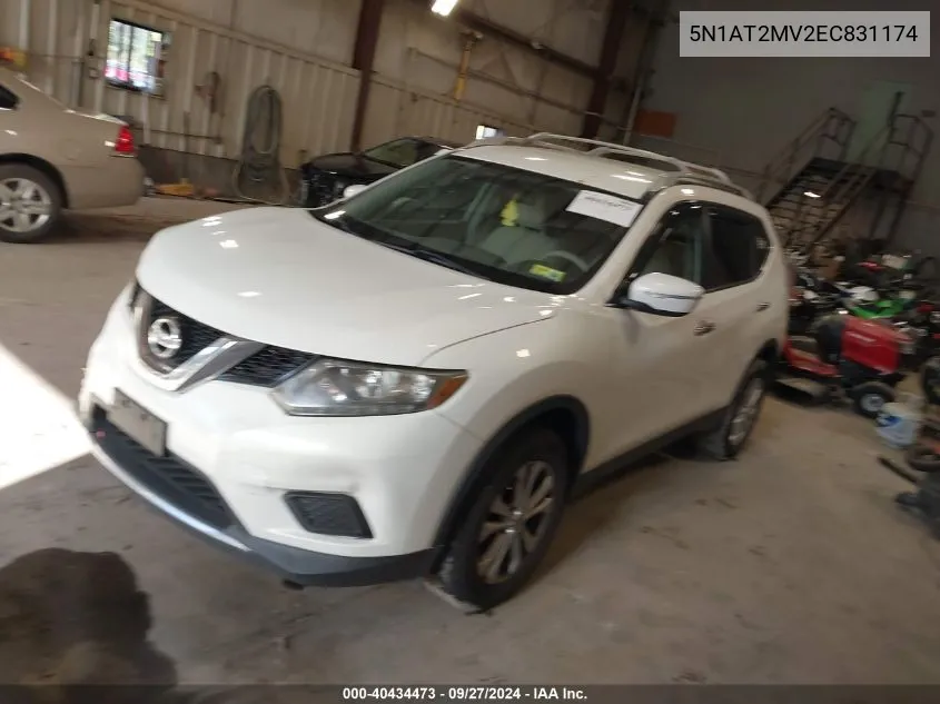 5N1AT2MV2EC831174 2014 Nissan Rogue Sv