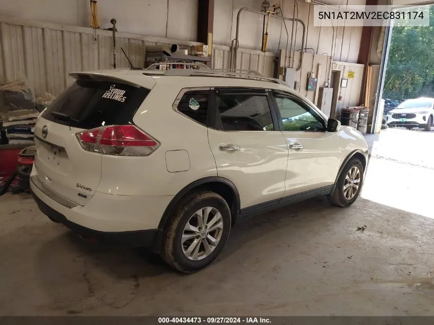 5N1AT2MV2EC831174 2014 Nissan Rogue Sv