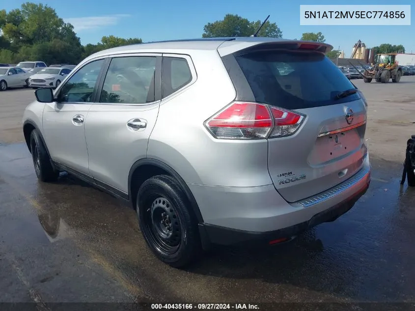 2014 Nissan Rogue S VIN: 5N1AT2MV5EC774856 Lot: 40435166