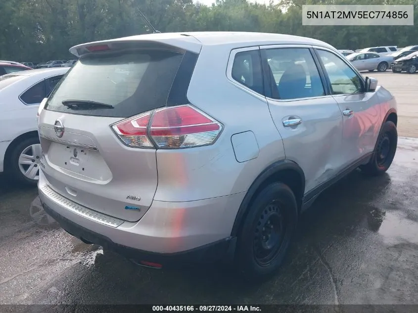 5N1AT2MV5EC774856 2014 Nissan Rogue S