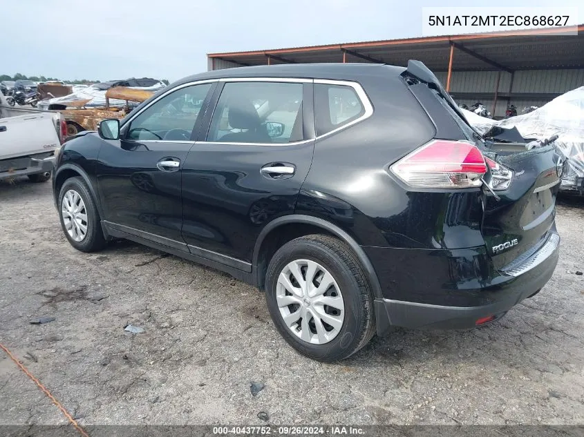 2014 Nissan Rogue S VIN: 5N1AT2MT2EC868627 Lot: 40437752