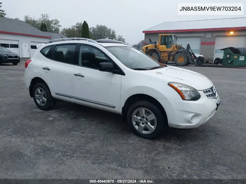 2014 Nissan Rogue Select S VIN: JN8AS5MV9EW703204 Lot: 40443970