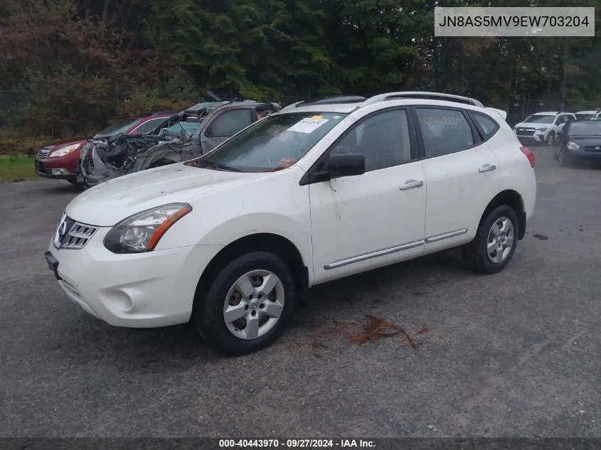 2014 Nissan Rogue Select S VIN: JN8AS5MV9EW703204 Lot: 40443970