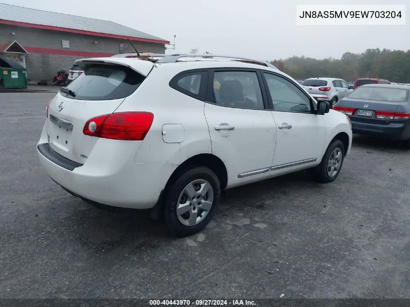 2014 Nissan Rogue Select S VIN: JN8AS5MV9EW703204 Lot: 40443970