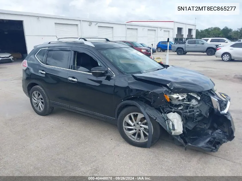 2014 Nissan Rogue Sl VIN: 5N1AT2MT8EC865277 Lot: 40448070