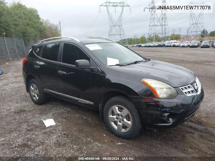 2014 Nissan Rogue Select S VIN: JN8AS5MV1EW717078 Lot: 40450146