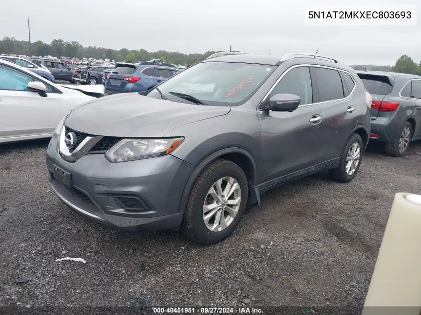 5N1AT2MKXEC803693 2014 Nissan Rogue Sv