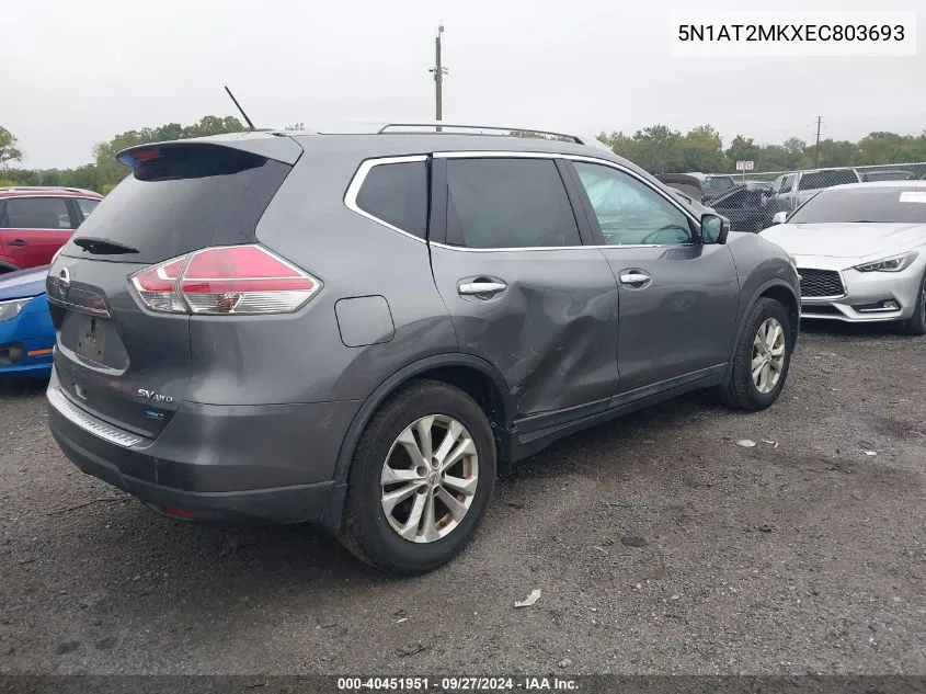 5N1AT2MKXEC803693 2014 Nissan Rogue Sv