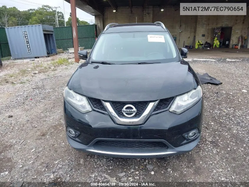 2014 Nissan Rogue S/Sl/Sv VIN: 5N1AT2MV7EC790654 Lot: 40454789