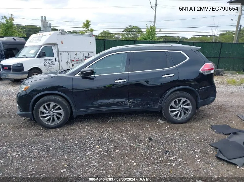 5N1AT2MV7EC790654 2014 Nissan Rogue S/Sl/Sv