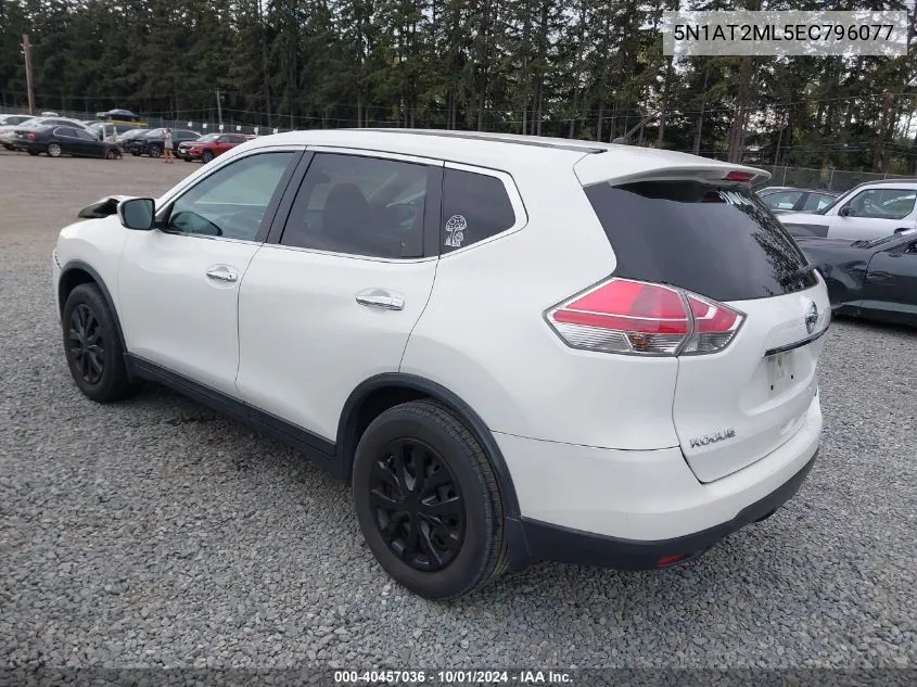 5N1AT2ML5EC796077 2014 Nissan Rogue S