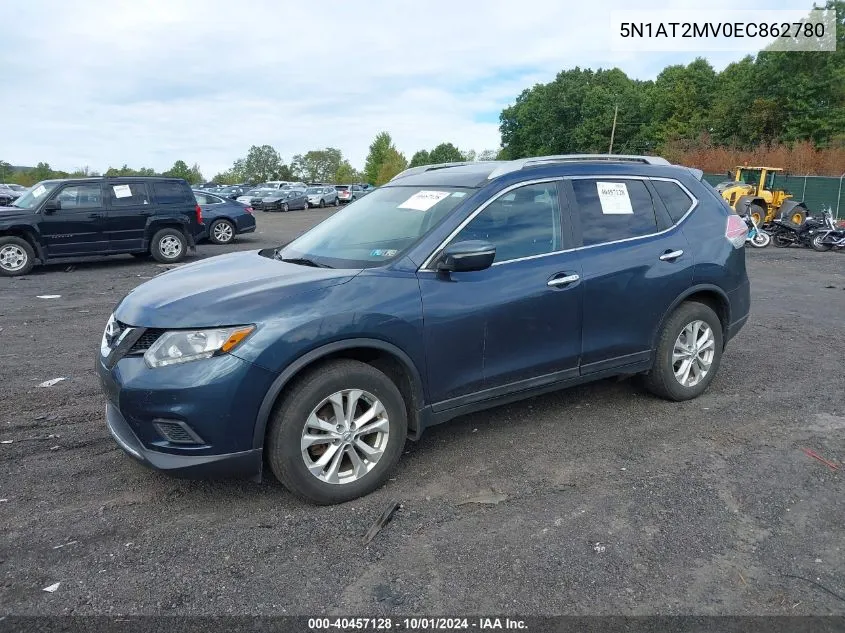 5N1AT2MV0EC862780 2014 Nissan Rogue S/Sl/Sv