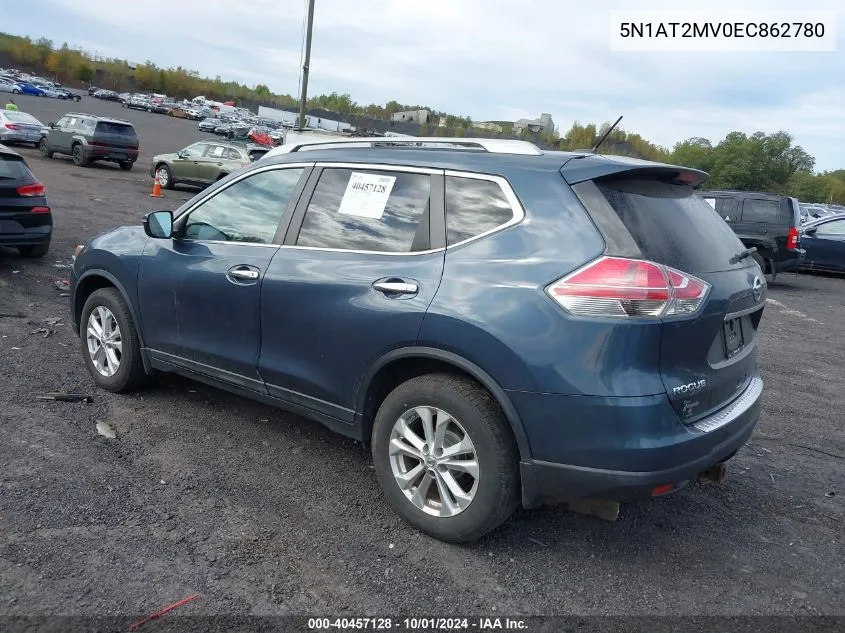 5N1AT2MV0EC862780 2014 Nissan Rogue S/Sl/Sv