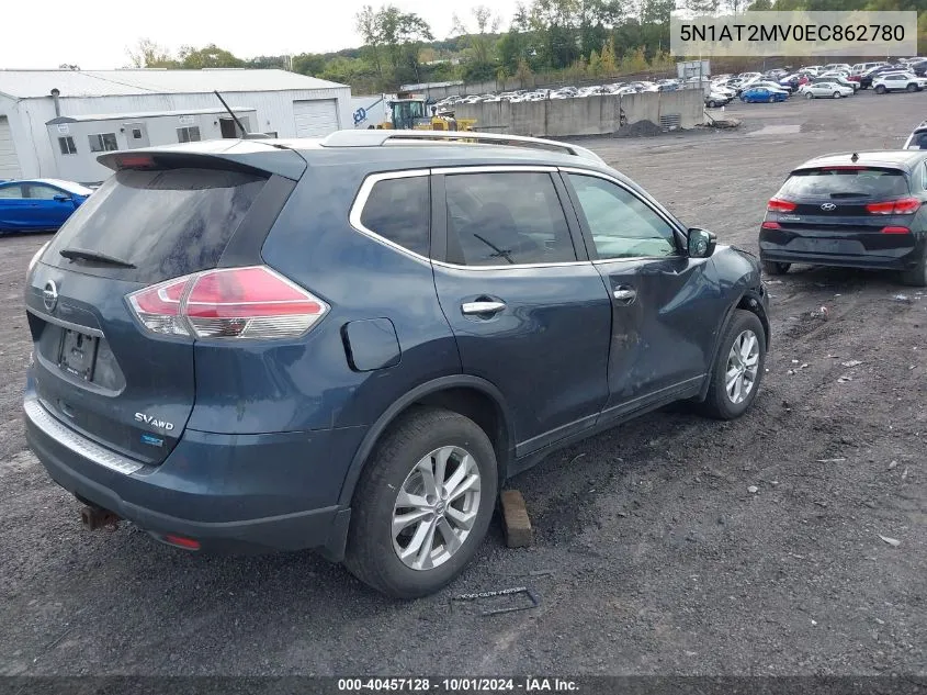 5N1AT2MV0EC862780 2014 Nissan Rogue S/Sl/Sv