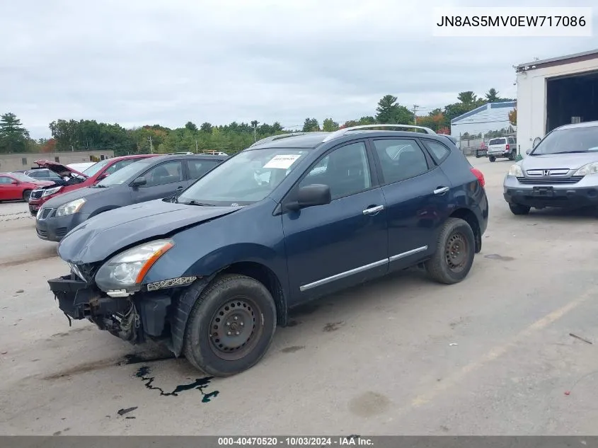 2014 Nissan Rogue Select S VIN: JN8AS5MV0EW717086 Lot: 40470520