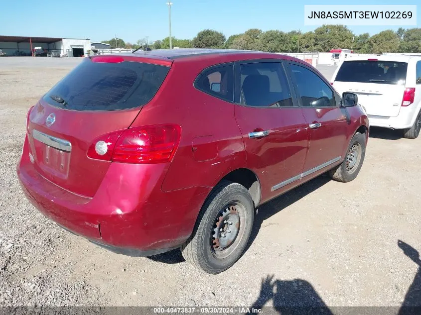 2014 Nissan Rogue Select S VIN: JN8AS5MT3EW102269 Lot: 40473837