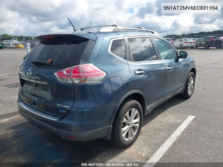 5N1AT2MV6EC831954 2014 Nissan Rogue Sv