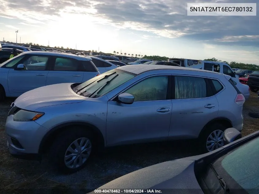 2014 Nissan Rogue S VIN: 5N1AT2MT6EC780132 Lot: 40478462