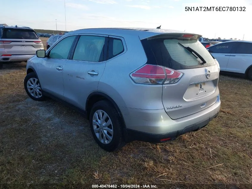 2014 Nissan Rogue S VIN: 5N1AT2MT6EC780132 Lot: 40478462