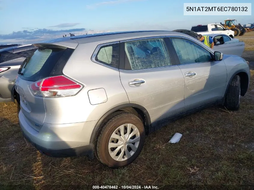 2014 Nissan Rogue S VIN: 5N1AT2MT6EC780132 Lot: 40478462