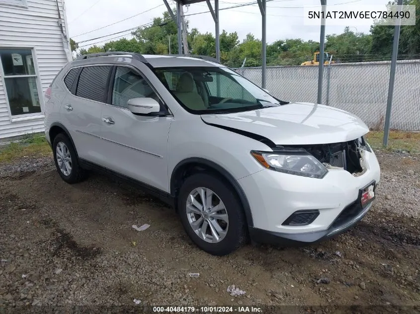 2014 Nissan Rogue Sv VIN: 5N1AT2MV6EC784490 Lot: 40484179