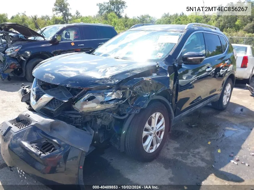 2014 Nissan Rogue Sv VIN: 5N1AT2MT4EC856267 Lot: 40489853