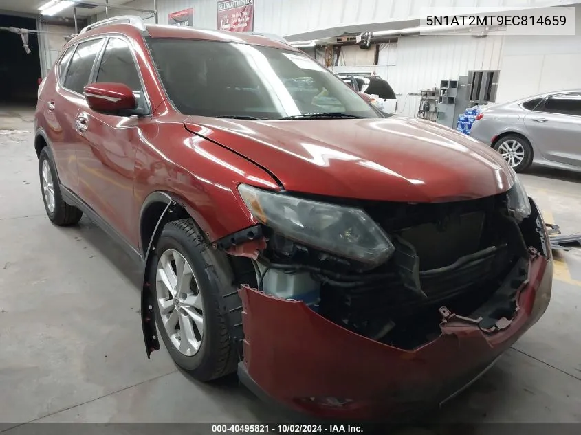 2014 Nissan Rogue Sv VIN: 5N1AT2MT9EC814659 Lot: 40495821