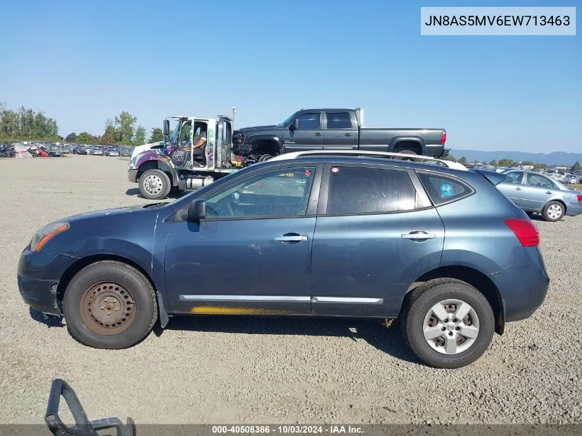 2014 Nissan Rogue Select S VIN: JN8AS5MV6EW713463 Lot: 40508386