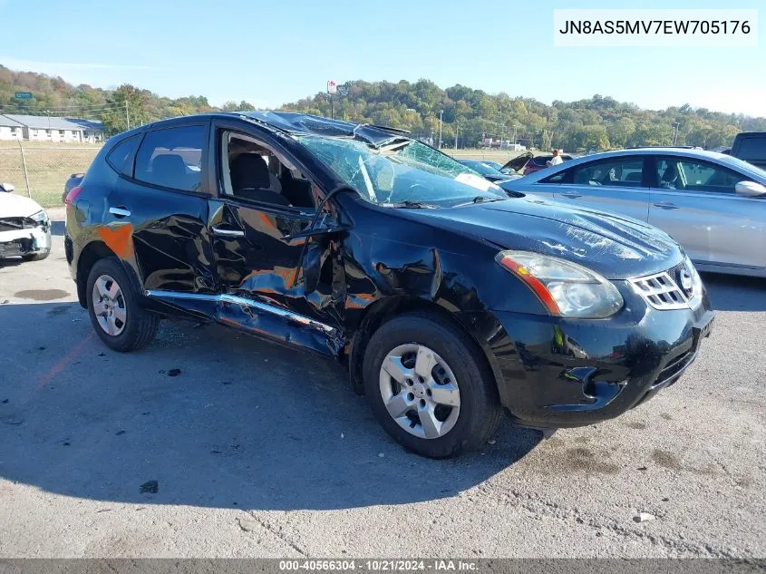 2014 Nissan Rogue Select S VIN: JN8AS5MV7EW705176 Lot: 40566304